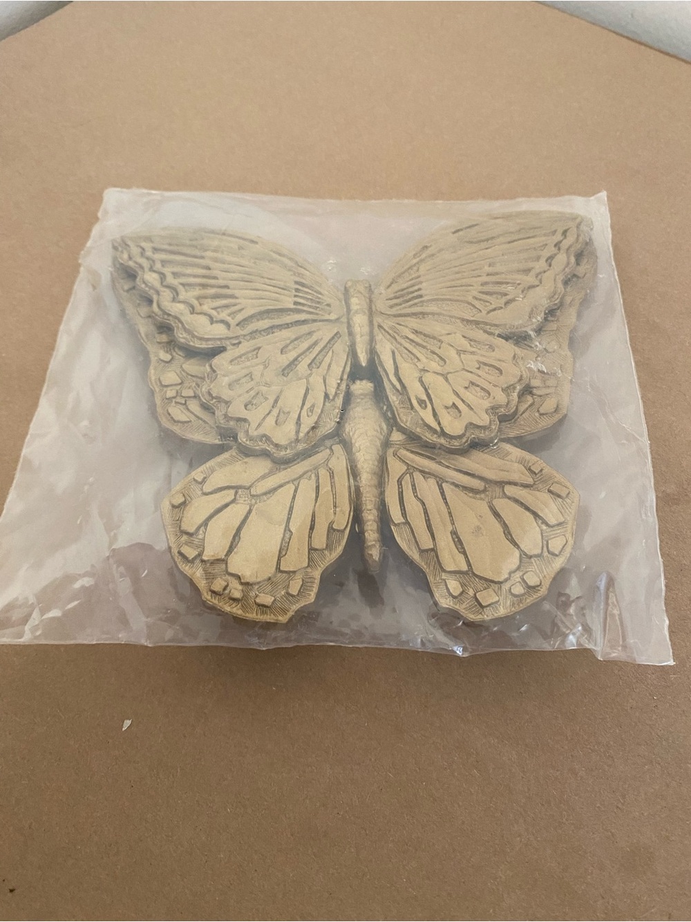 Vintage New MCM 2 Gold Butterflies Wall Hangers MCMLXXI Made in USA Boho Decor